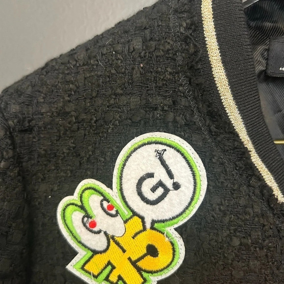 Zara NWT varsity patched jacket size M super cute! Blazer/jacket  mix - Picture 9 of 12